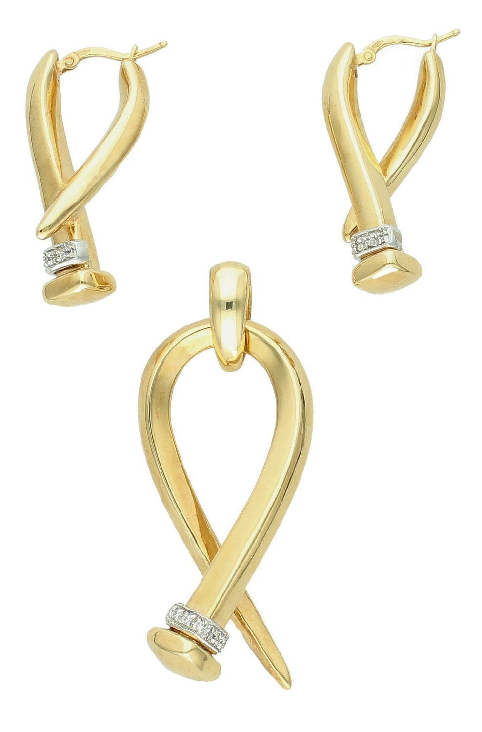 Złote kolczyki z cyrkonią próba 585, KO 781 585 KL  Kolczyki złote to wspaniały podarunek dla każdej eleganckiej kobiety.  Koczyki zapinane są na wygodne bezpieczne zapięcie angielskie typu lira. Kolczyki ze złota to doskona.jpg